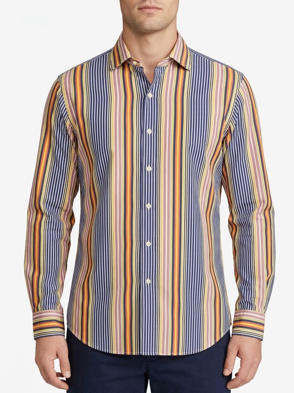 Vintage Polo Ralph Lauren Westerton Stripe Shirt Men’s L